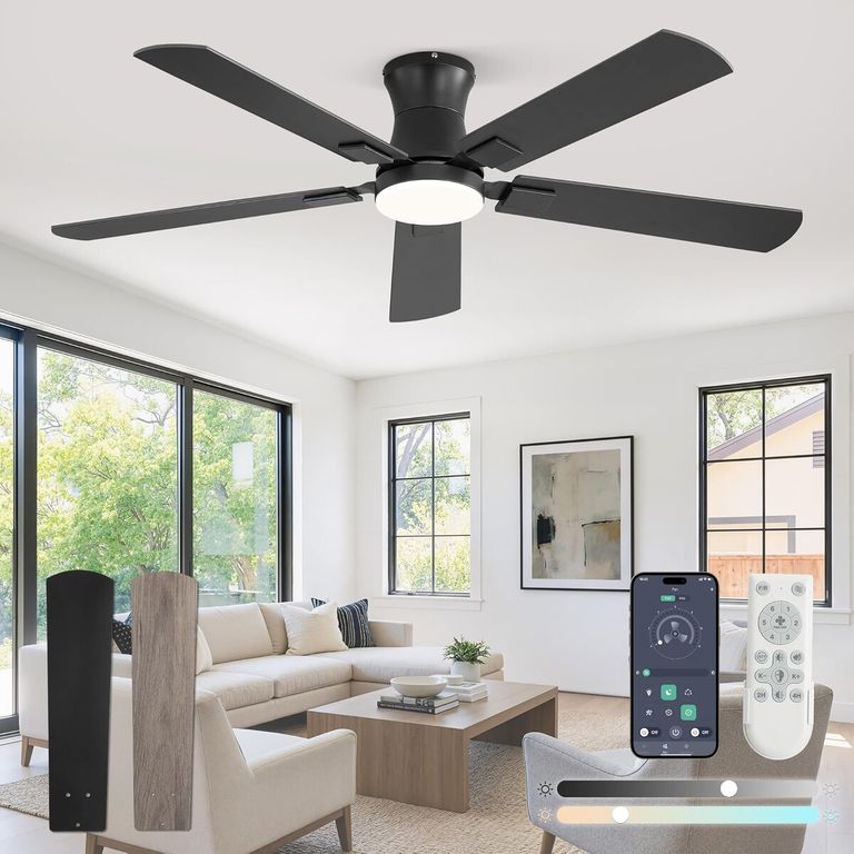 GENERICO Ventilador techo Fanbulous JL52 52 pulg Perfil bajo LED