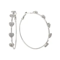 JESSICA SIMPSON - Aros Heart Stone Silvertone