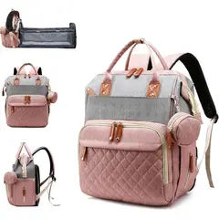 GENERICO - Mochila Panalera Lamroro MT1001 25L Impermeable Cambiador 13p