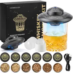 UFO - Ahumador Eléctrico Whiskey ComboJoy LED 6 Maderas
