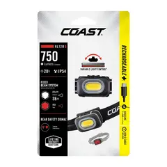 COAST - Linterna Frontal RL12R 750 lm Recargable Para Senderismo
