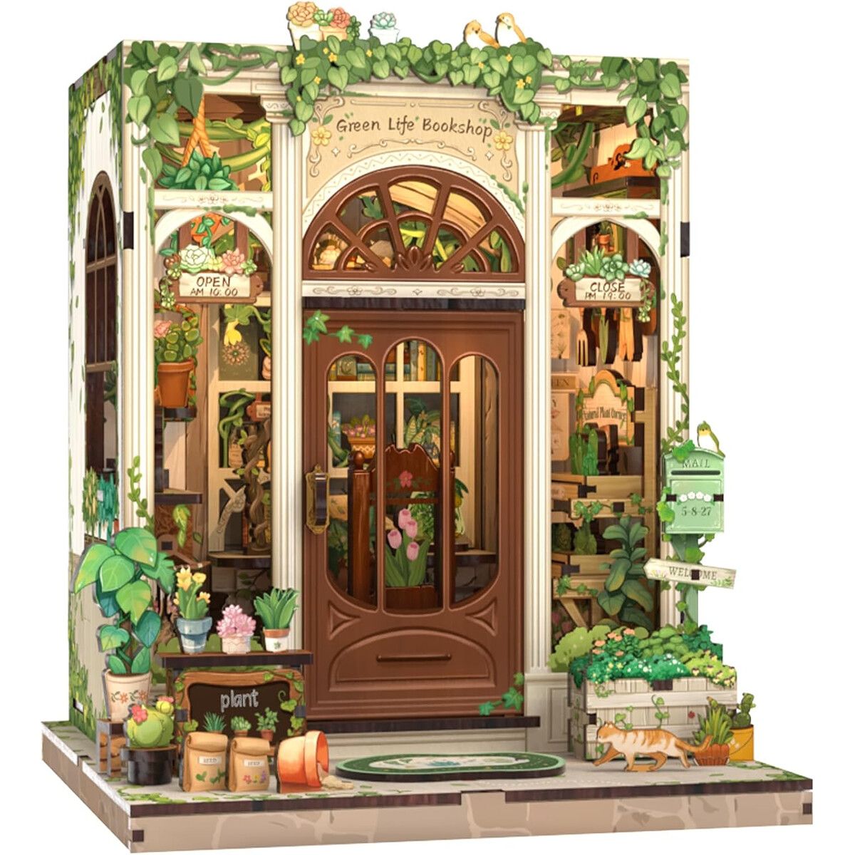 NOOK - Kit Book Nook CUTEBEE Green Life Bookshop Madera DIY