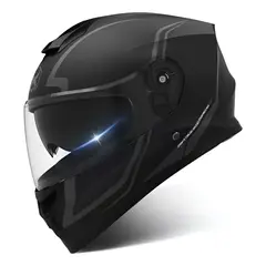 GENERICO - Casco Integral Moto Casco Con Visera Certificado BELUG