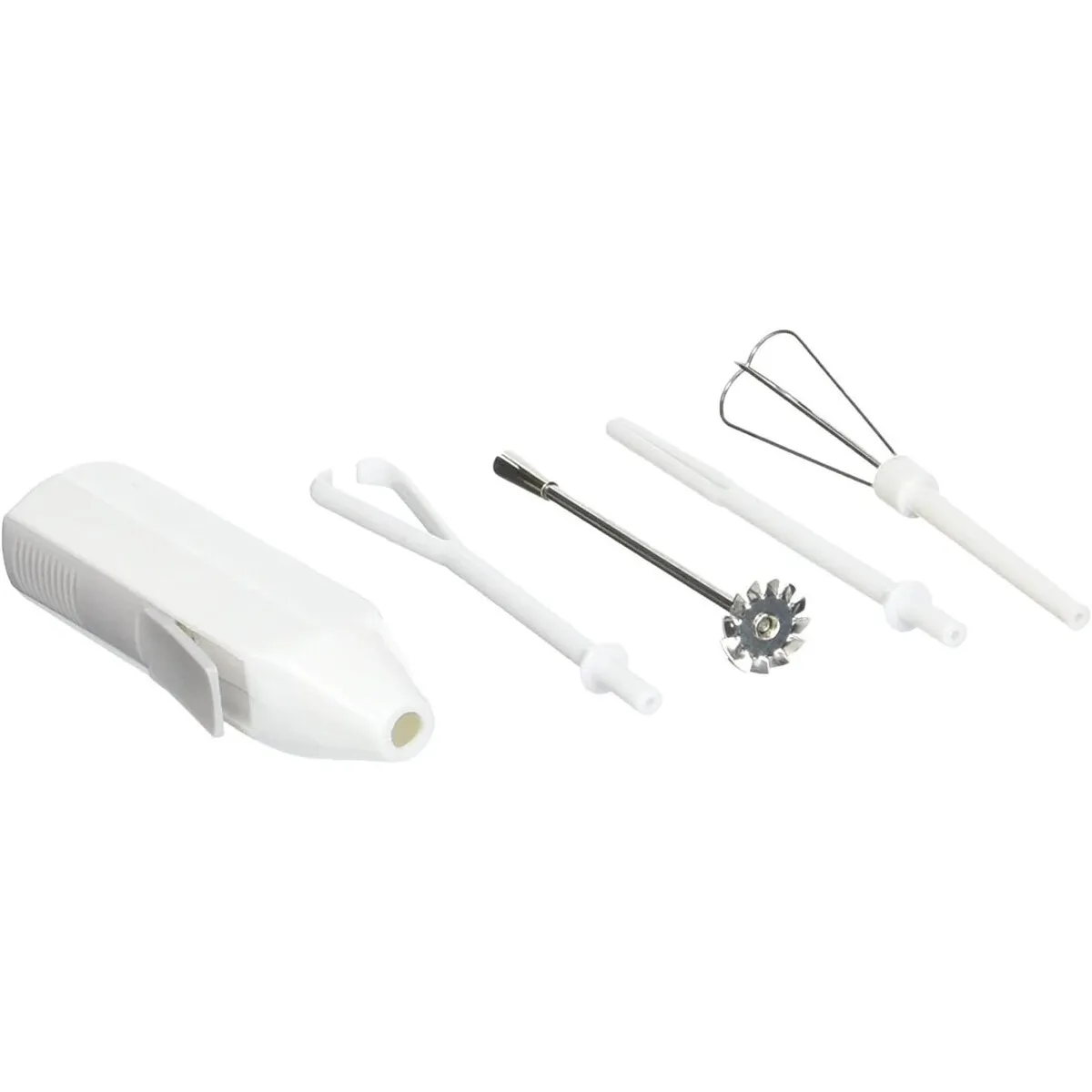GENERICO - Mini Batidora Norpro Inalámbrica Set 5 Piezas Blanca 2AA
