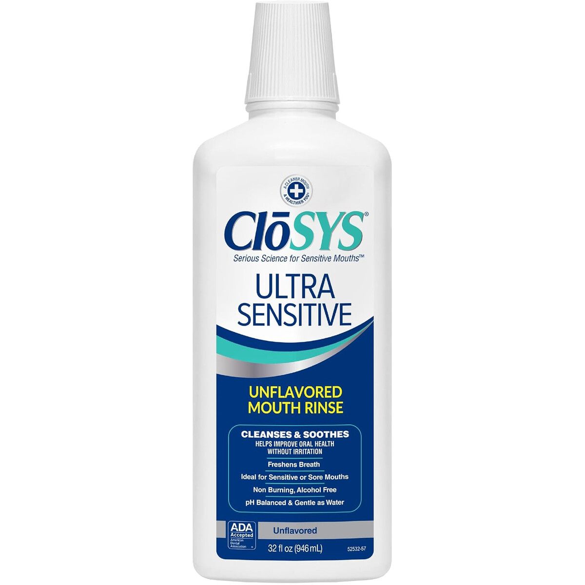 OZ - Enjuague CloSYS Ultra Sensitive 32 oz 946 ml Sin Alcohol