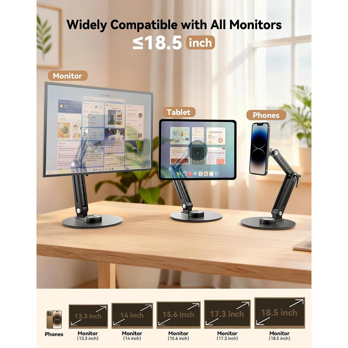 GENERICO - Soporte Monitor Jakeko JK07A1 15.6in VESA75x75mm