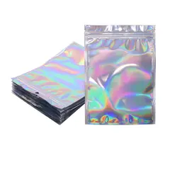 GENERICO - 100 Bolsas 13x21cm Holográficas Resellables