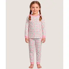 LADY GENNY - Pijama Largo 100% Algodon Estampado De Niño Y Niña