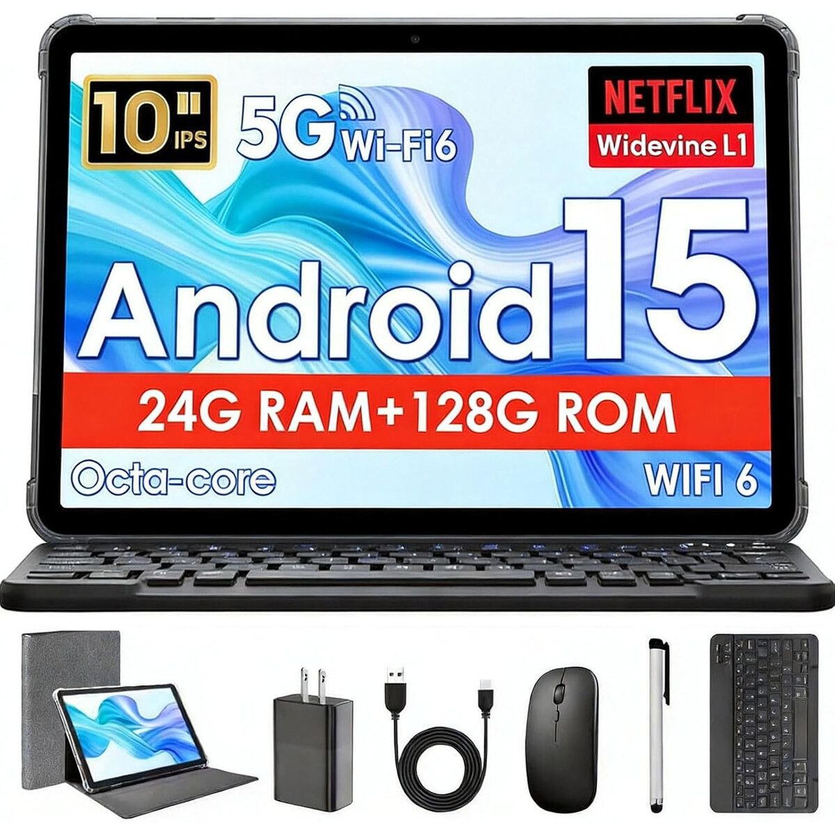 Tablet MENTUME K70 10.1in Android15 24GB RAM 128GB, marca GENERICO - Foto Principal