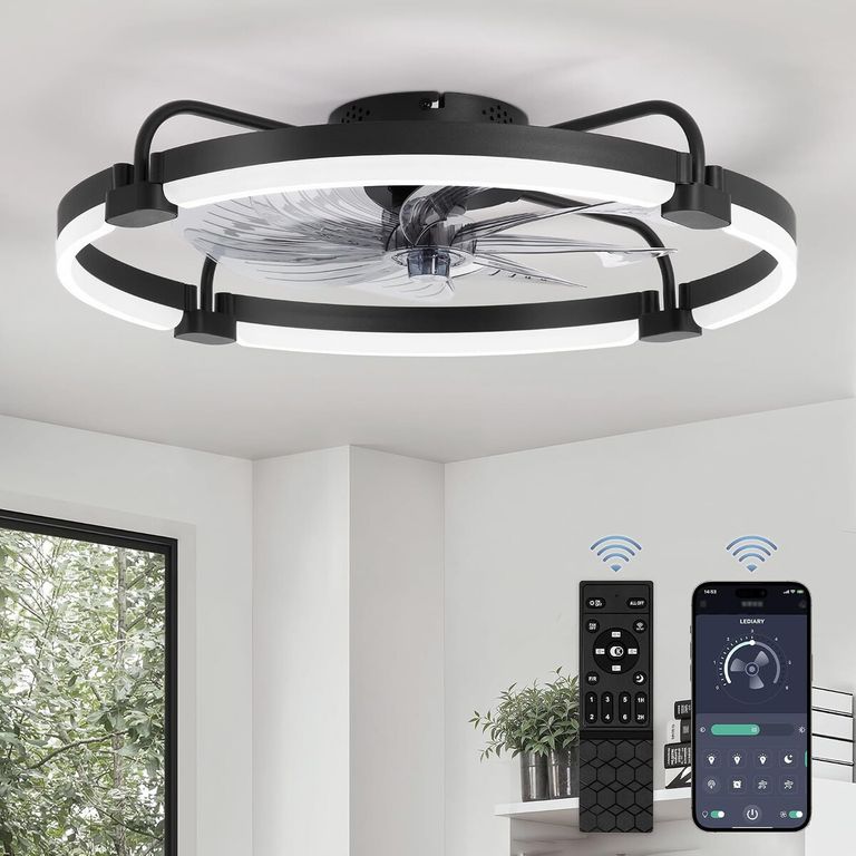 GENERICO Ventilador de Techo LEDIARY 24 Pulg Empotrable LED 3200LM DC