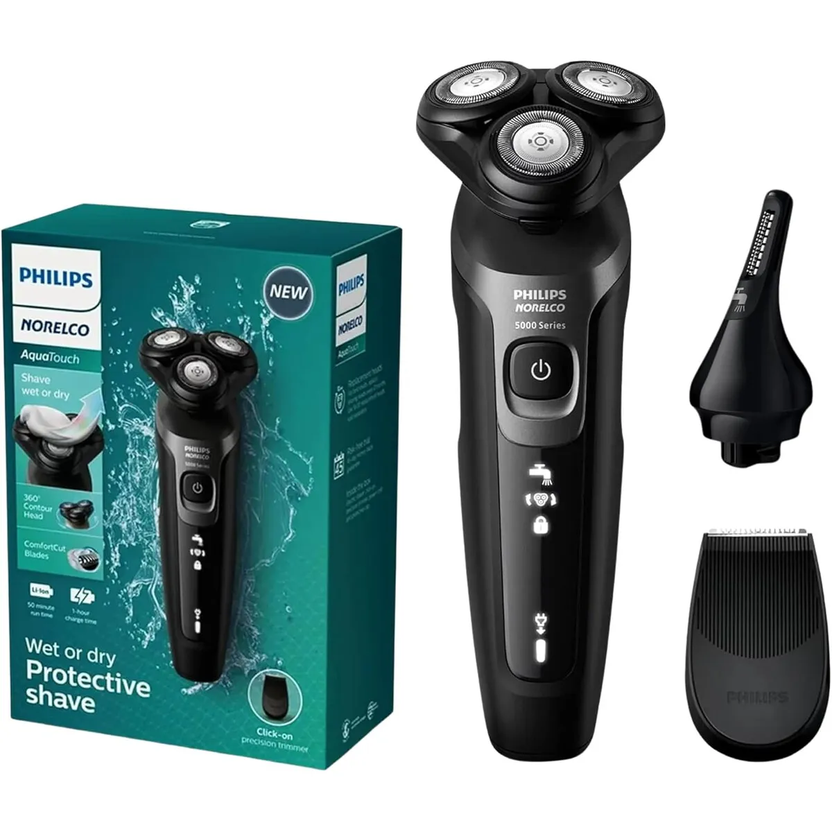 PHILIPS - Afeitadora Philips AquaTouch S5966 Recargable HumedoSeco