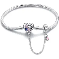 GENERICO - Pulsera Charms LIGHTDOG 925 Plata Sterling para Pandora