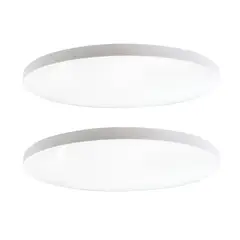DRL - Pack 2 Plafon Led Sobrepuesto Redondo blanco 24w Itd 6500K