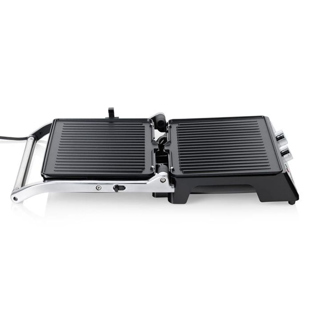 THOMAS - Sandwichera Grill 2 En 1 Th-980i Color Acero Potencia 2000 Watts