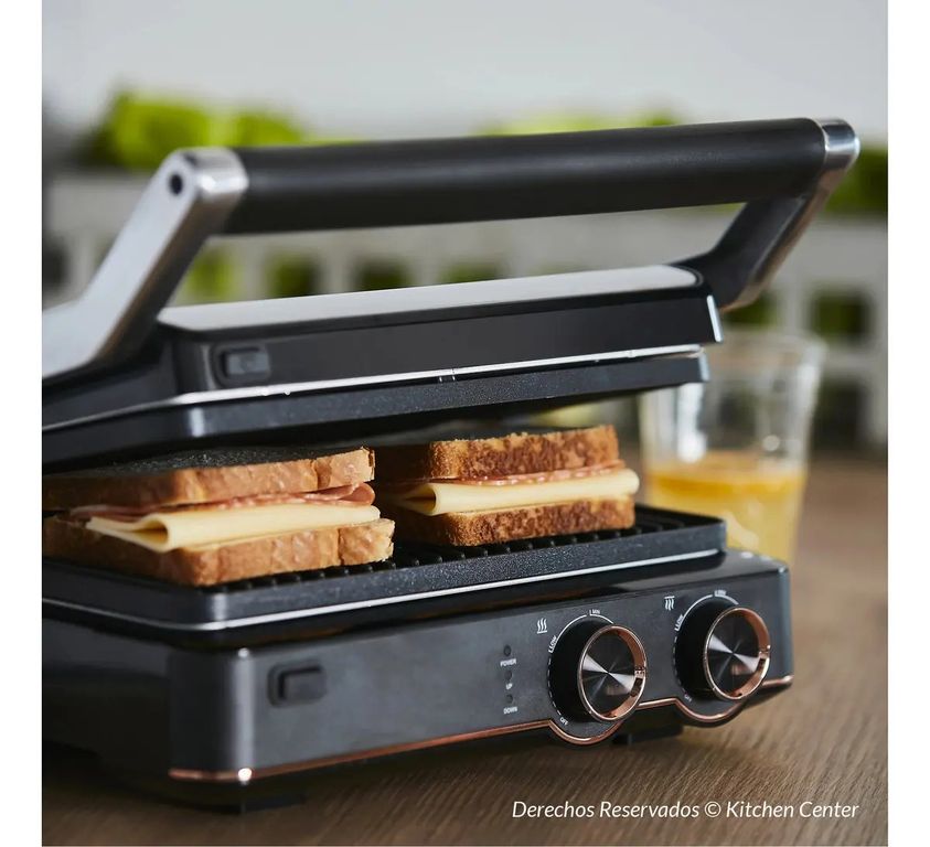 GENERICO Sandwichera y Parrilla Grill Panini Olimpia Fdv Color Negro