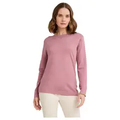 LORENZO DI PONTTI - Sweater con Strass Mujer Rosado