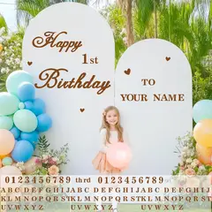 FELIZ - Letrero Cumpleaños LENRURU vinilo personalizable 2 hojas