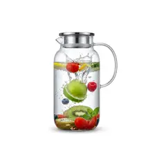 GENERICO - Jarra Vidrio Borosilicato 1.8 Litros Resiste Hasta 120 °