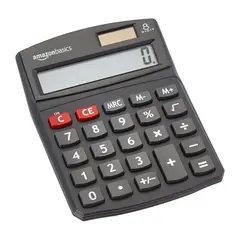 AMAZON BASICS - Calculadora KC7608 8 Dígitos LCD Escritorio