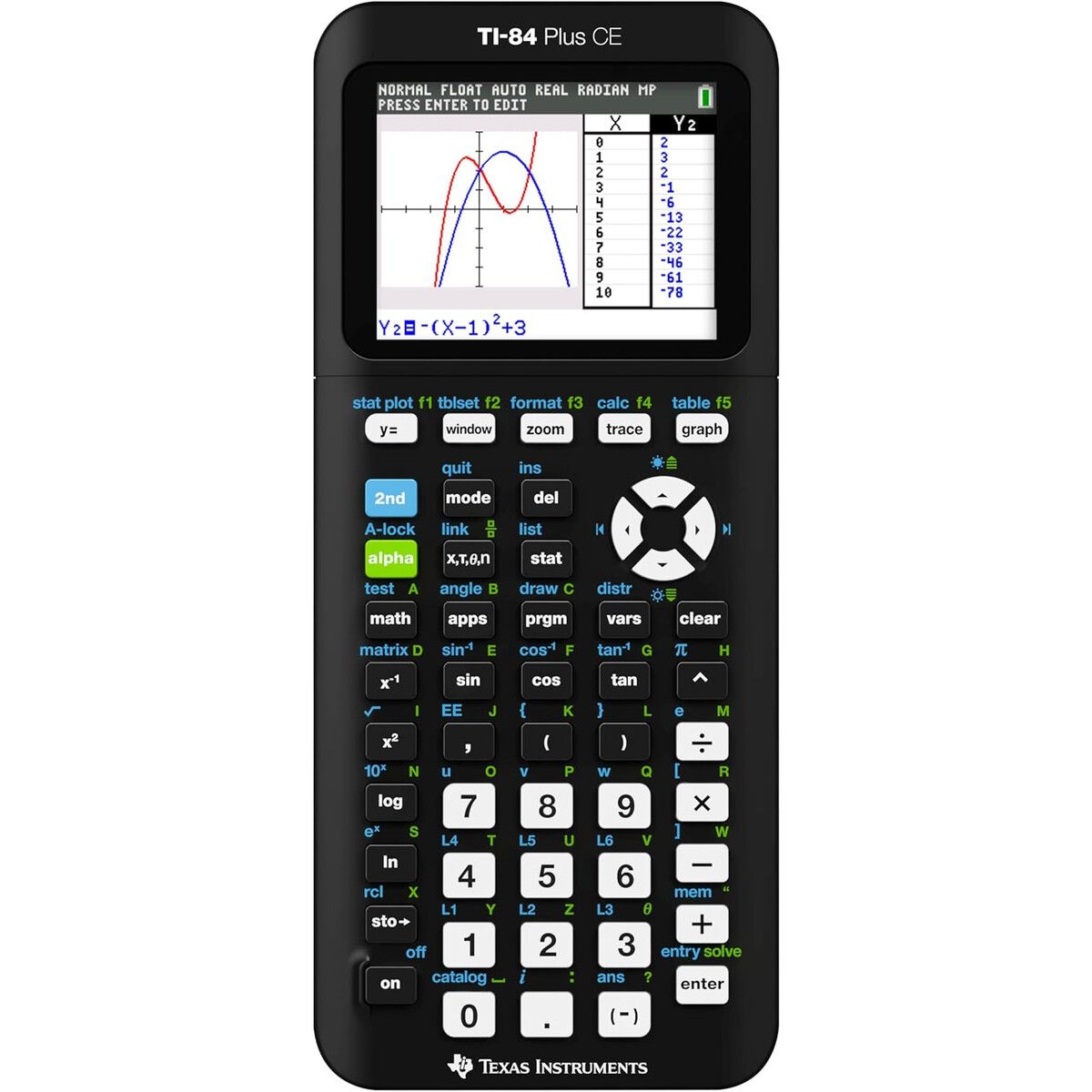 TEXAS - Calculadora Gráfica Texas Instruments TI84 Plus CE Color LED