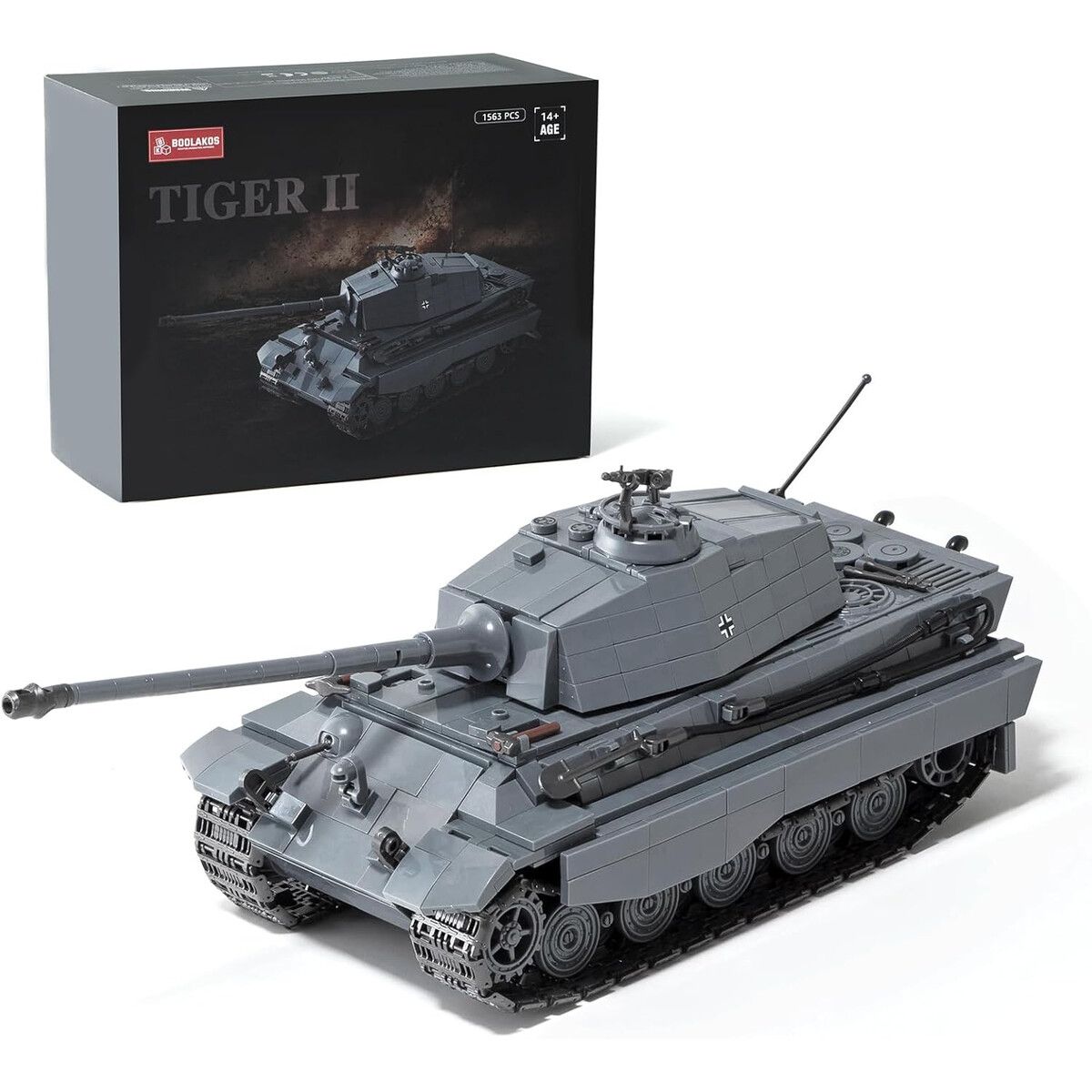 TIGER - Tanque Militar King Tiger II BOOLAKOS Set 1584 Piezas
