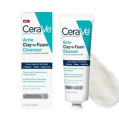 CERAVE - Limpiador Facial Acne Clay To Foam 2 ácido Salicalico 118ml