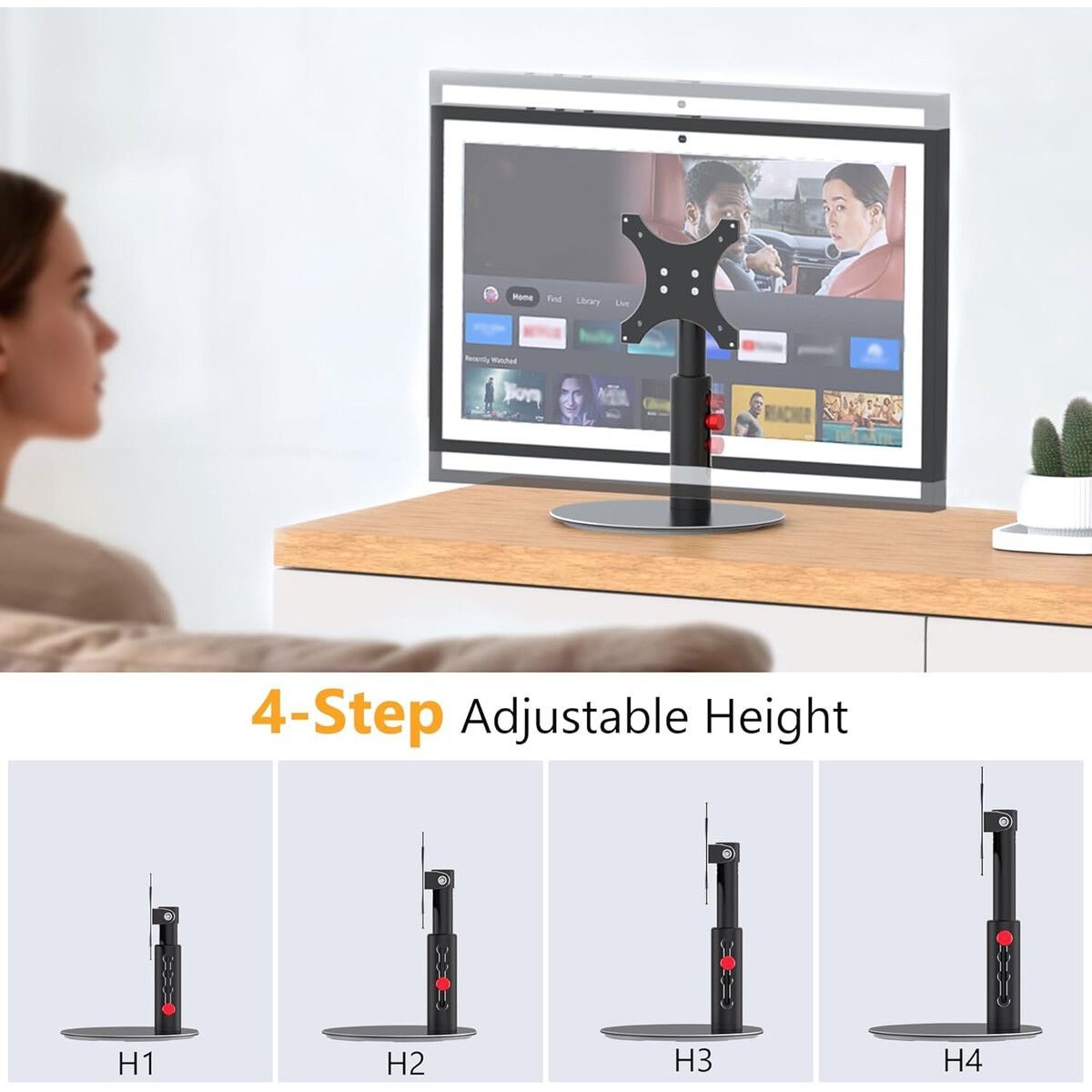 ECHO - Soporte Giratorio Laivli para Echo Show 1521 Ajustable Aluminio