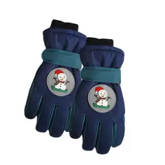 GENERICO - Guantes de Niñs en Azul para Nieve esquí o snowboard