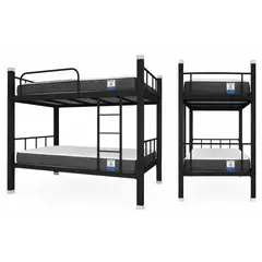 VITELIO - Camarote 1 Plaza + 2 Colchones 200x90x185 Negro