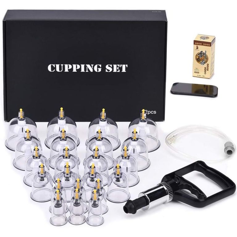 GENERICO Set Ventosas MUCHOO 22 Piezas Terapia Acupuntura Profesional