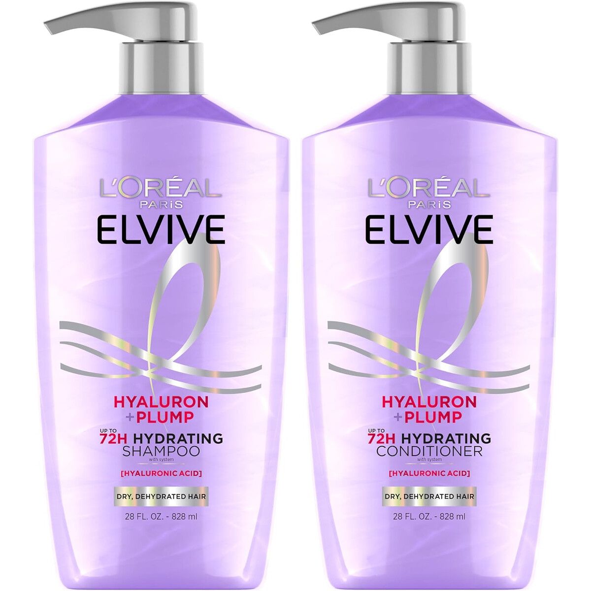 ELVIVE - Shampoo y Acondicionador LOreal Elvive Hyaluron Plump 828ml