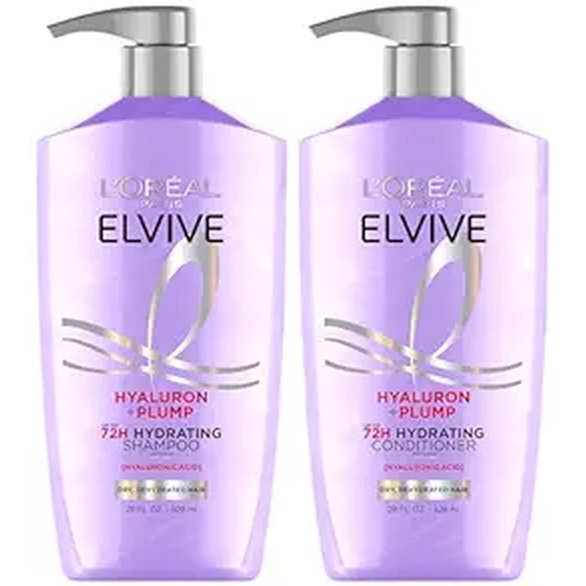 ELVIVE - Shampoo y Acondicionador LOreal Elvive Hyaluron Plump 828ml