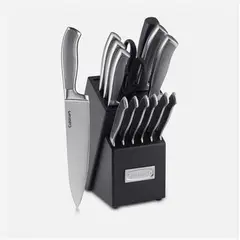 CUISINART - Set de Cuchillos Graphix 15 Piezas Acero Inoxidable