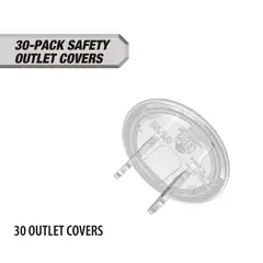 HYPER - Tapa Enchufe Seguridad Niño Tough 30 Unidades Transparente