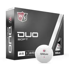 WILSON - Pelotas Golf Staff Dúo Soft 12 Unidades Blanco 2023