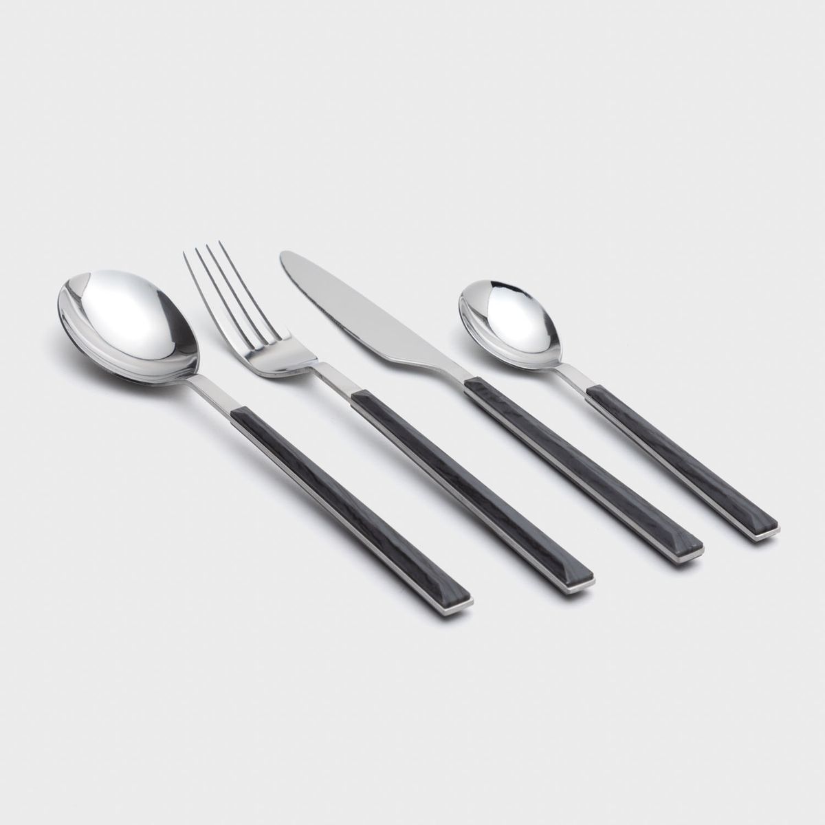 BASEMENT HOME - Juego de Cuchillería Black Wood 24 Piezas Basement Home