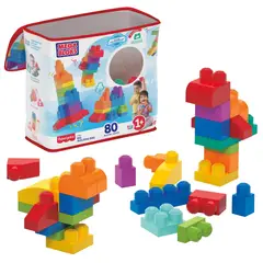 MEGA BLOKS - Bolsa FisherPrice 80 Bloques Grandes Multicolor