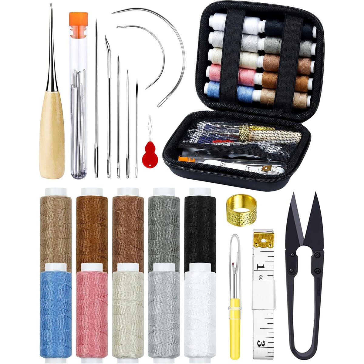 47 - Kit Costura Tapicería PLANTIONAL 47 piezas Heavy Duty