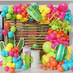 ARCO - Kit Globos Tesochye Fiesta Mexicana 137Pcs Cactus