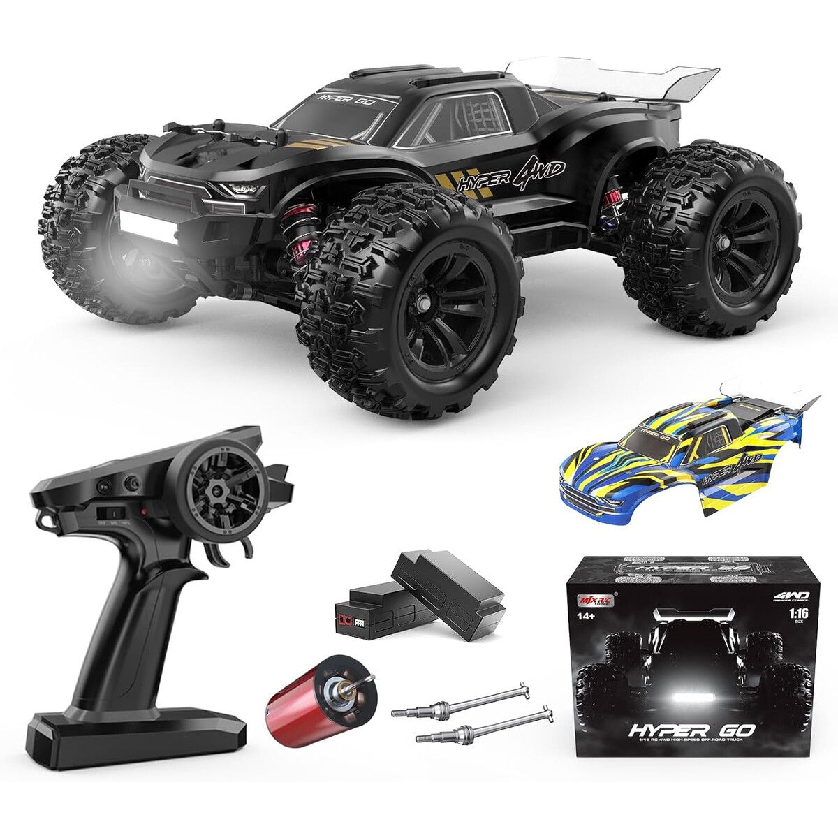 HYPER - Auto RC HYPER GO H16BM 116 Brushless 4X4 45kmh RTR