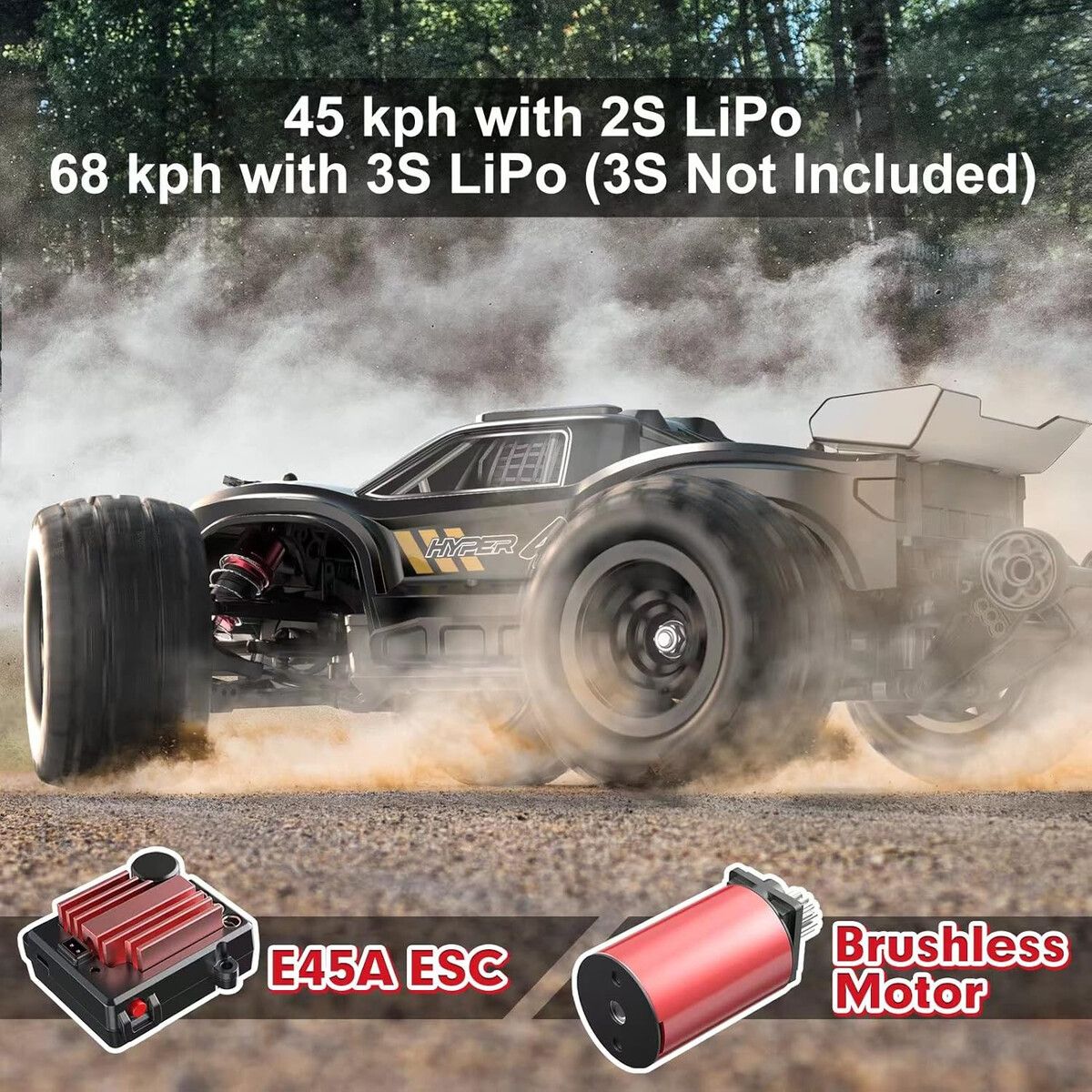 HYPER - Auto RC HYPER GO H16BM 116 Brushless 4X4 45kmh RTR