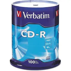 VERBATIM - CDR 700MB 80min 52X Pack 100 Grabable
