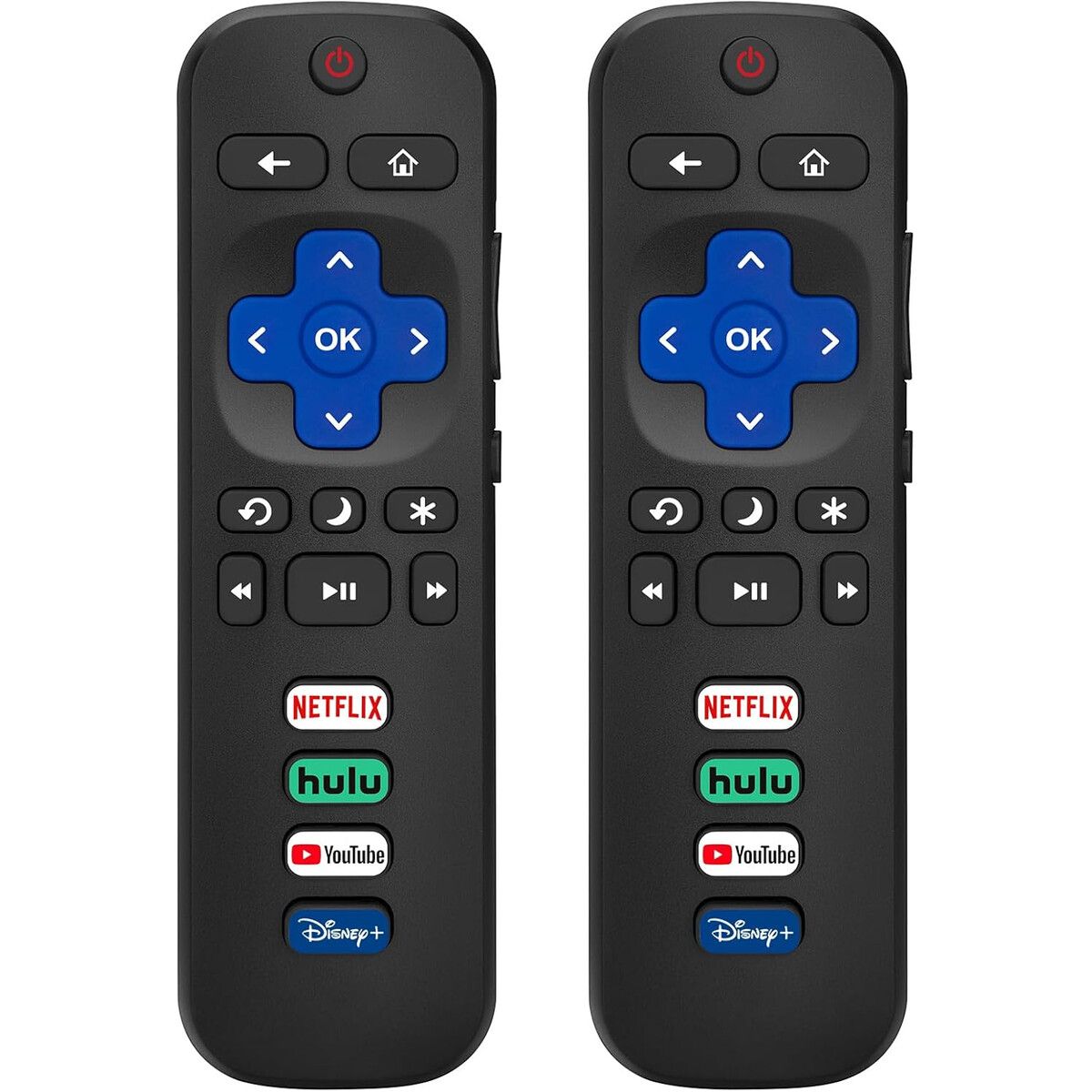 GENERICO - Control Remoto Acoyer Pack 2 Para Roku TV TCL Hisense Sharp