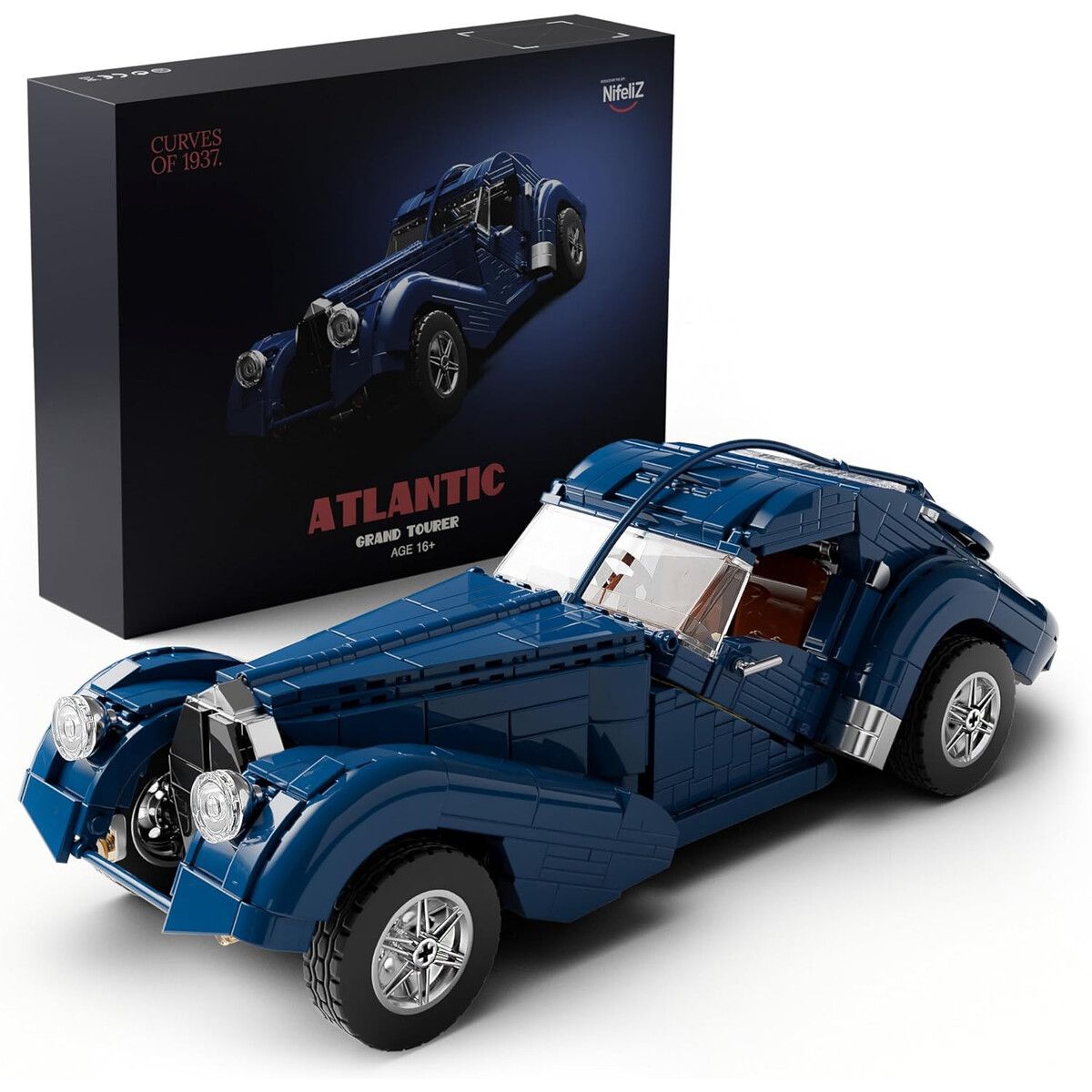 ATLANTIC - Set Construcción Nifeliz Atlantic Auto Deportivo 114 Piezas NF10320