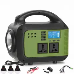 MOVI - Kit Solar Emergencia 150W Portatil Panel 220V Radio USB