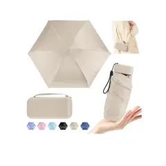 GENERICO - Mini Paragua Plegable Sombrillas Bolsillo Portátil Anti-uv