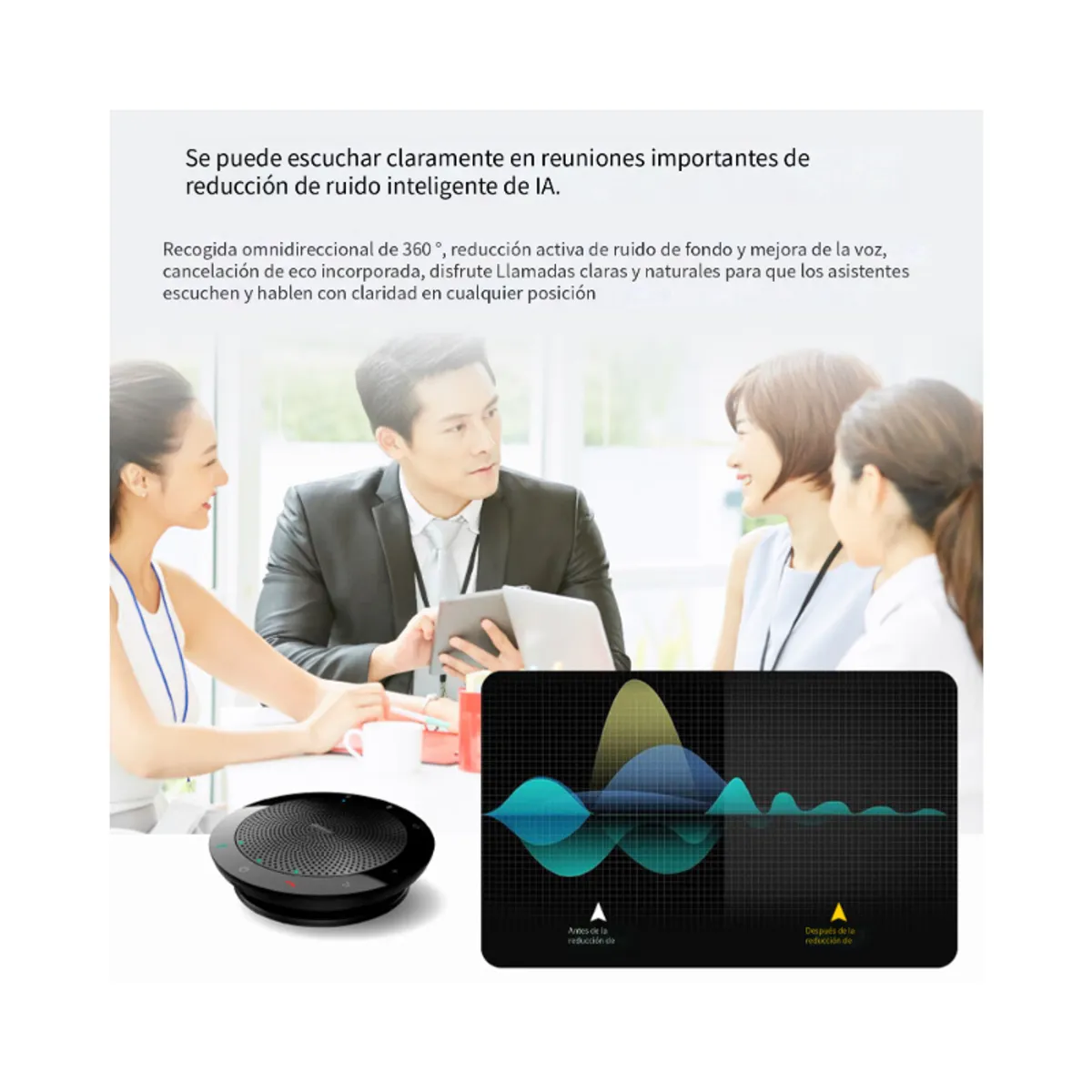 JABRA - Jabra videoconferencia micrófono omnidireccional Bluetooth inalámbrico Speak 510 UC