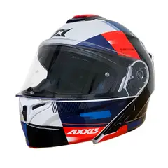 AXXIS - CASCO ABATIBLE STORM GRIP BRILLANTE