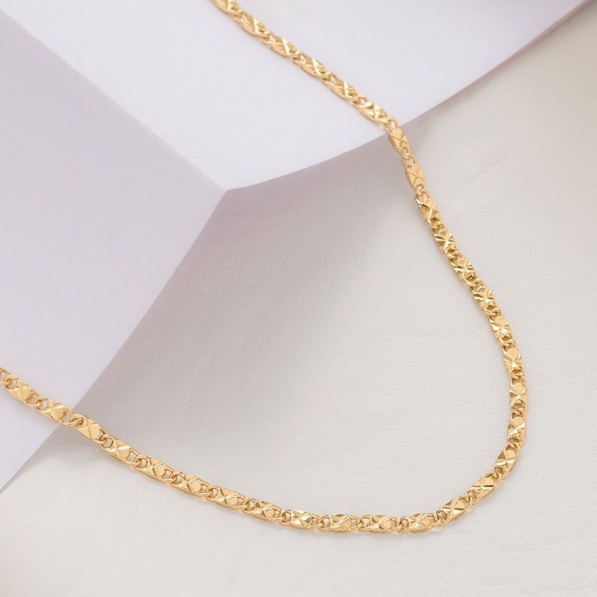 CADENA - Cadena Destellos Oro Laminado 18k
