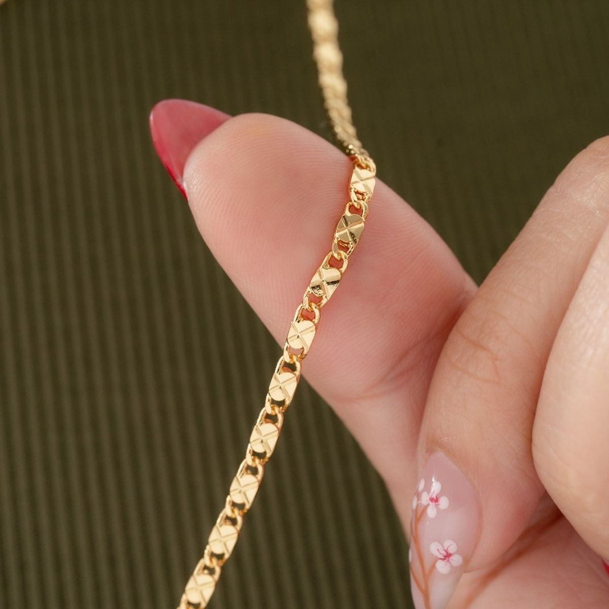 CADENA - Cadena Destellos Oro Laminado 18k